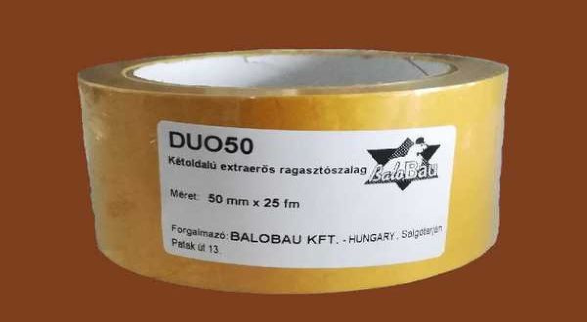 Kétoldalú extraerős ragasztószalag - 50 mm x 25 m